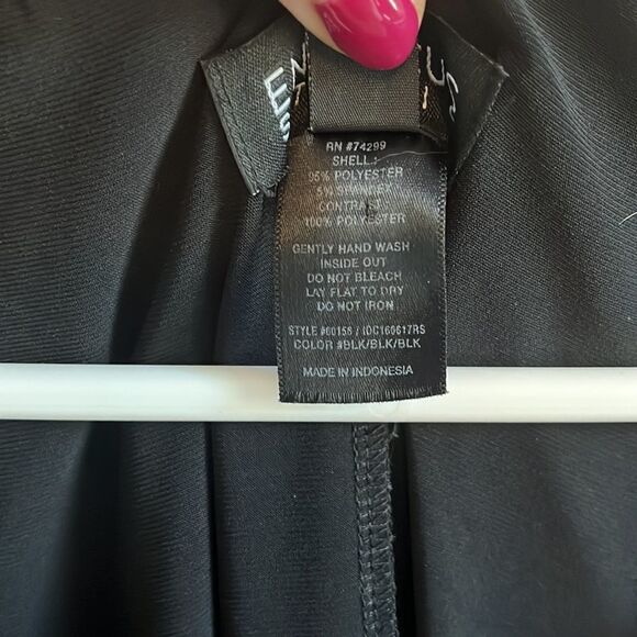 Black Dress with Sheer Sequin Poncho Overlay - Picture 6 of 10